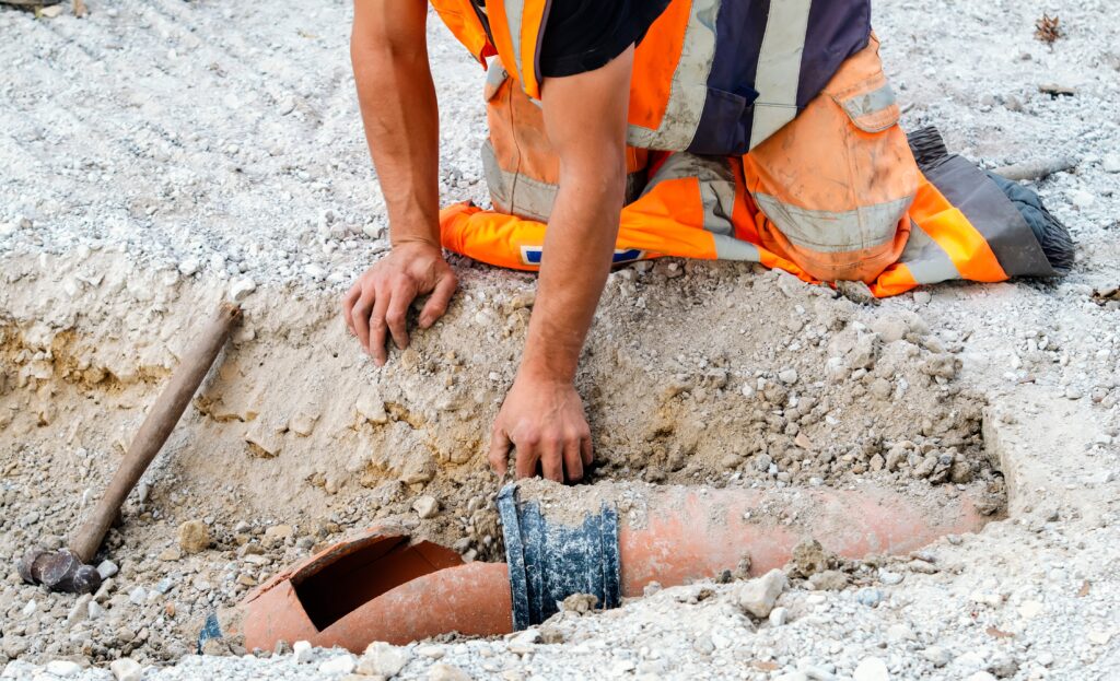 cctv drainage survey, cracked pipe, drainage issues, environmental services, north east